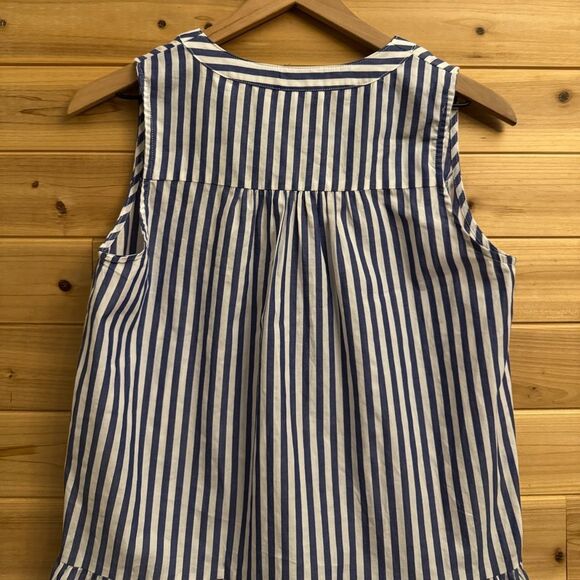 Pomander Place Medium Striped Sleeveless Kenzie Poplin Tiered Dress Tuckernuck - Picture 4 of 10